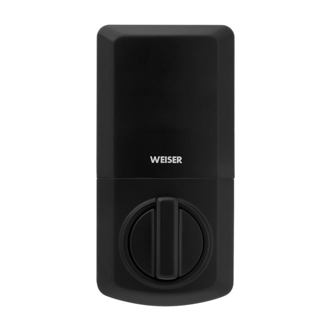 Weiser Smartcode Electronic Touch Deadbolt with Smartkey - Matte Black